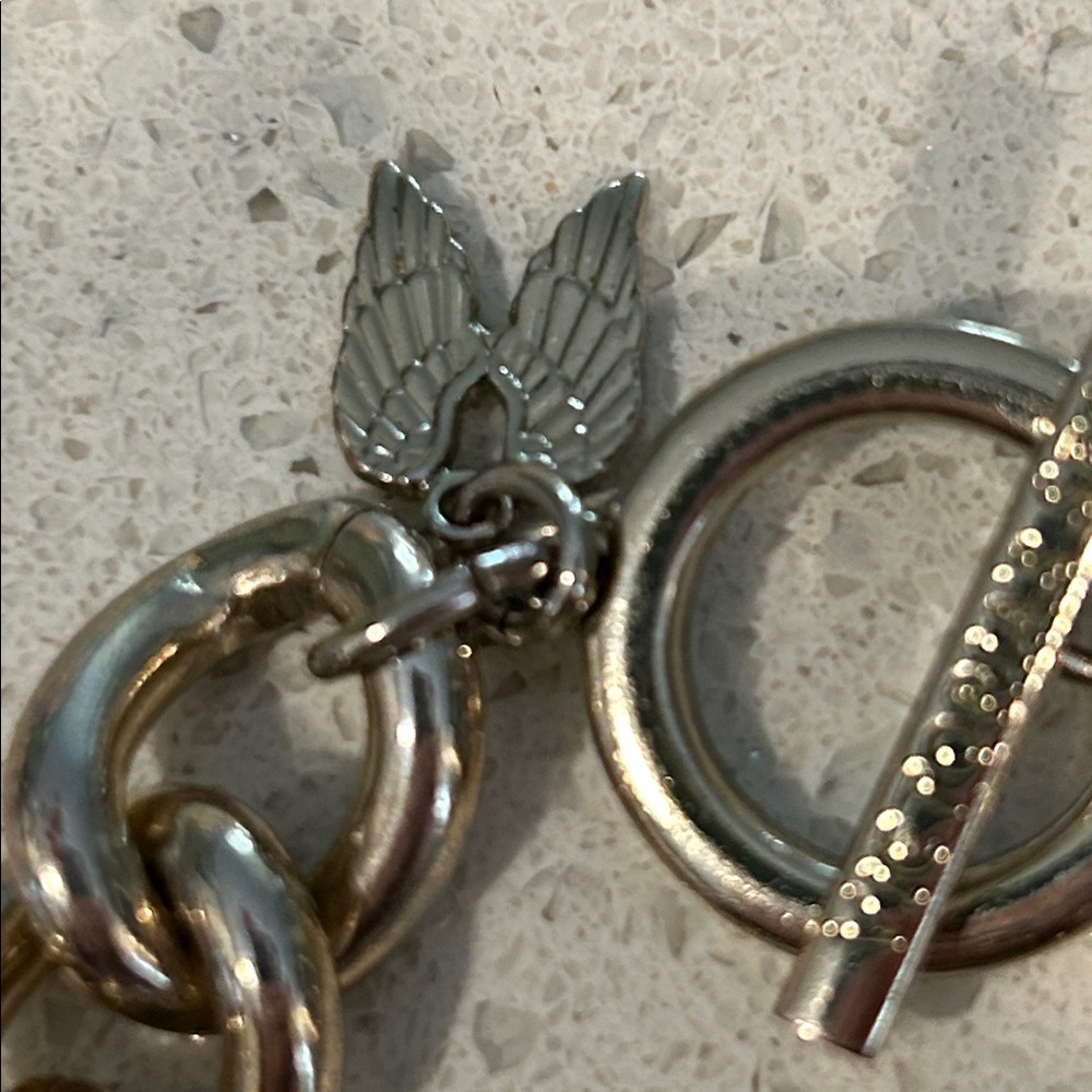 Victoria’s Secret Chunky Chain Bracelet – Crystal Link Accent ✨ - Picture 4 of 8